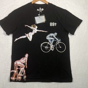 88Rising rare concert release digital robots 88 Sorayama black T-shirt Men M NWT